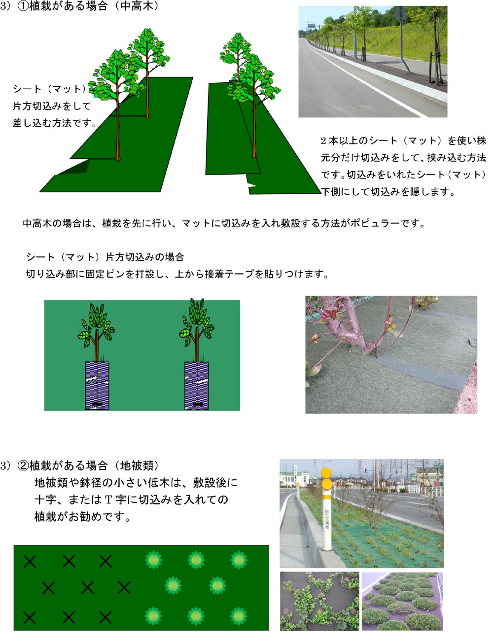 造園資材・庭木・卸販売：施工手順要項
