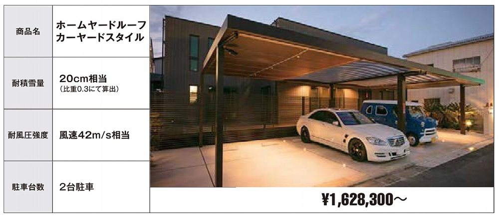 造園資材・庭木・卸販売：ホームヤードルーフ カーヤードスタイル